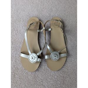 Jack Rogers Mollie Sandal Gold Leather size 9